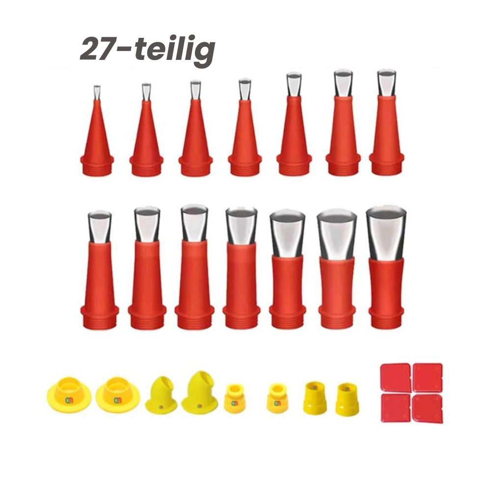 27-teilig Dichtung- Fugendüsen Komplett Set | mit Finisher und Glätter 1
