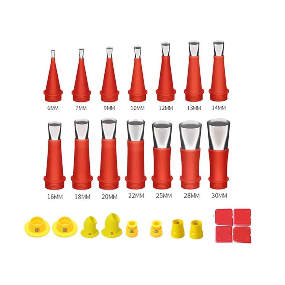 27-teilig Dichtung- Fugendüsen Komplett Set | mit Finisher und Glätter 2