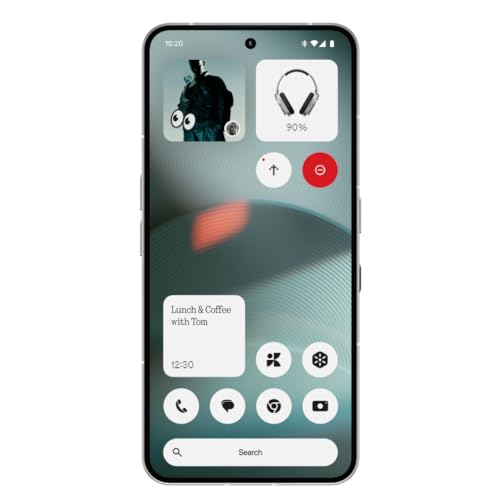 Nothing Phone (3) – Smartphone mit 50 MP Triple-Kamera, 24h Silizium-Kohlenstoff Akku, 6,67" 120Hz AMOLED Display, Glyph Matrix, 16GB + 512GB – Weiß