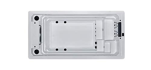 AWT AQART Design SwimSpa for 4 people: Exclusive whirlpool pool combination
