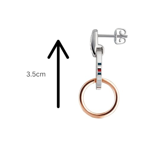 Tommy Hilfiger Jewelry earrings for women made of stainless steel with crystals