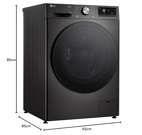 LG Frontlader-Waschtrockner mit Wi-Fi(W4WR7096YB): TurboWash 360, AI Direct Drive | 9-6kg
