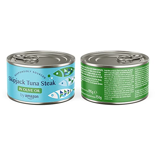 by Amazon Tuna Fillets (195g) in Olive Oil: Sliced, 6-pack