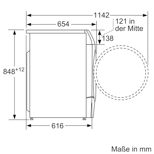 Bosch (WNC244070) Serie 8 Waschtrockner (9kg & 6kg-Waschen & Trocknen): Iron Assist