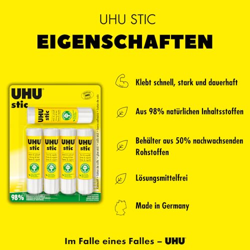 UHU stic solvent-free glue stick with screw cap (5x21g)