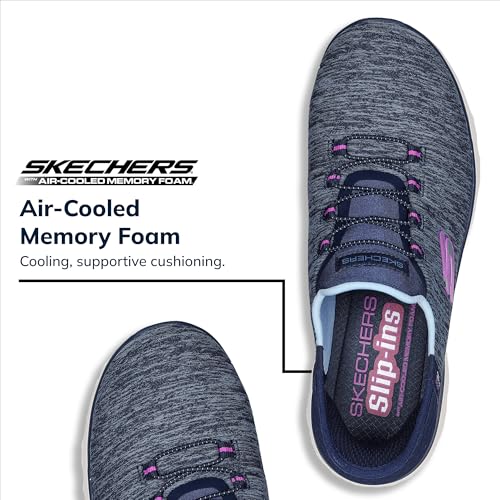 Skechers 'Summits Dazzling Haze' Slip-Ins Damen Sneaker (Navy)