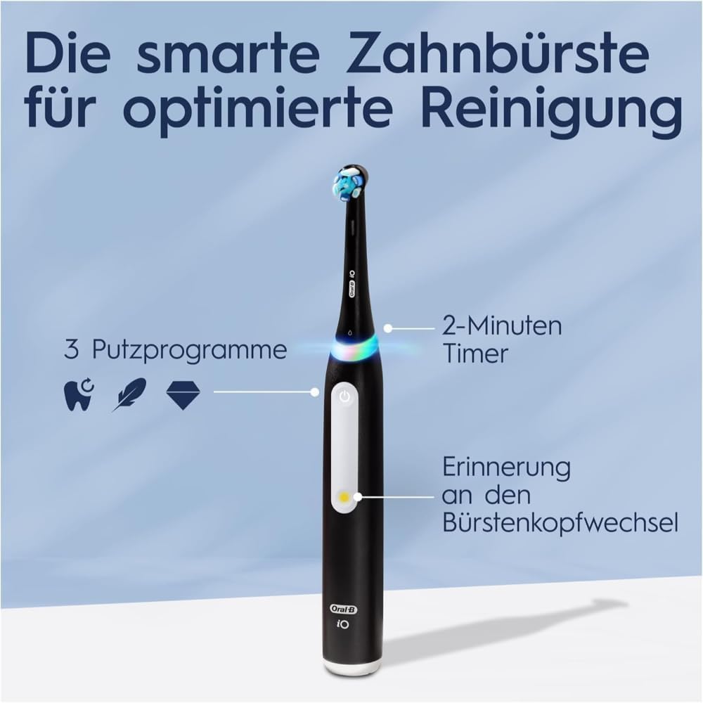 Oral-B iO Series 3-DUO: Elektrische Zahnbürste mit 3 Putzmodi für Zahnpflege
