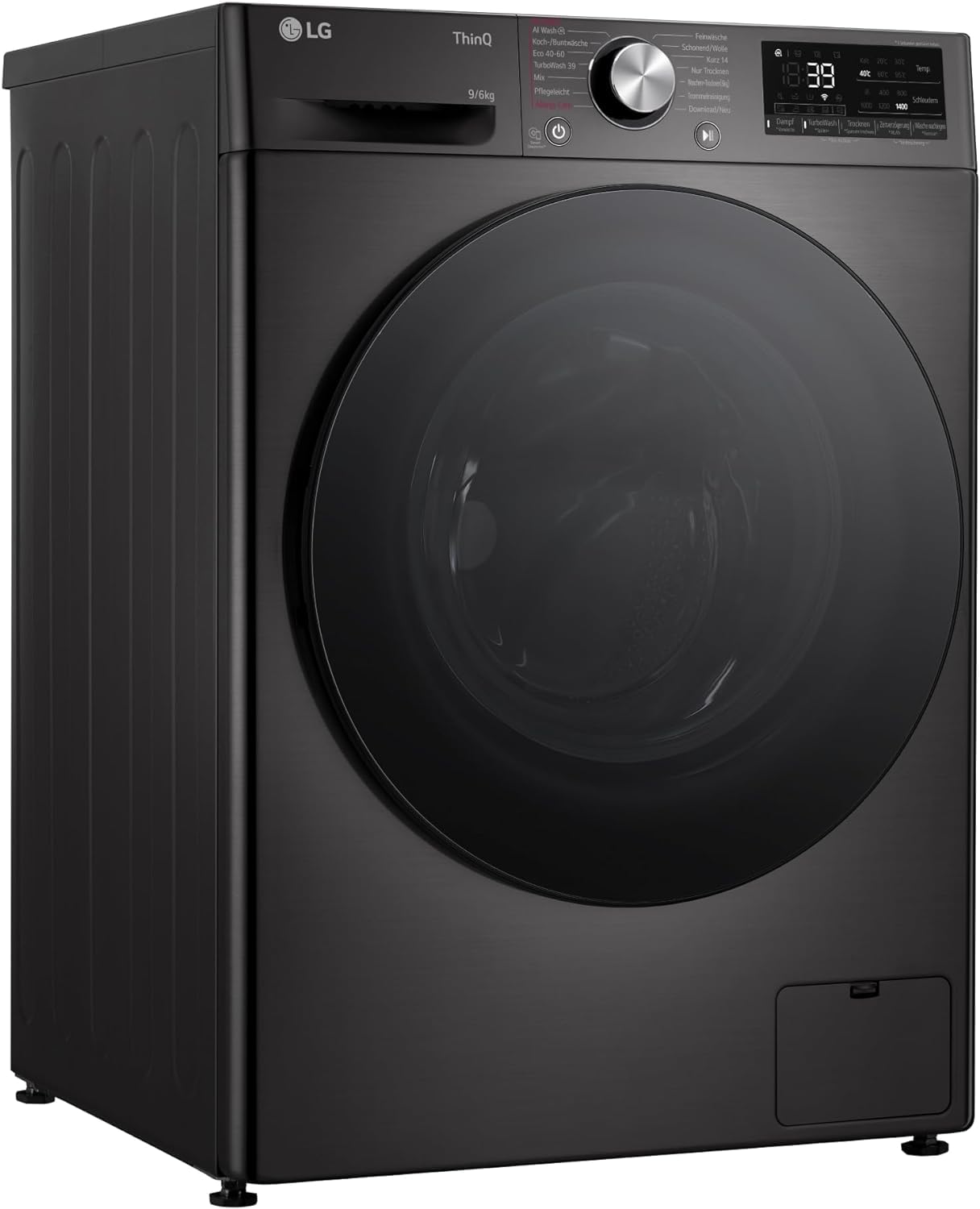 LG Frontlader-Waschtrockner mit Wi-Fi(W4WR7096YB): TurboWash 360, AI Direct Drive | 9-6kg