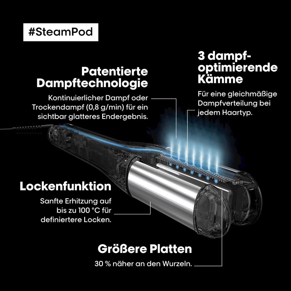 L'Oréal Professionnel SteamPod 4: All-in-One-Dampfstyler für alle Haartypen - Glatt bis lockig
