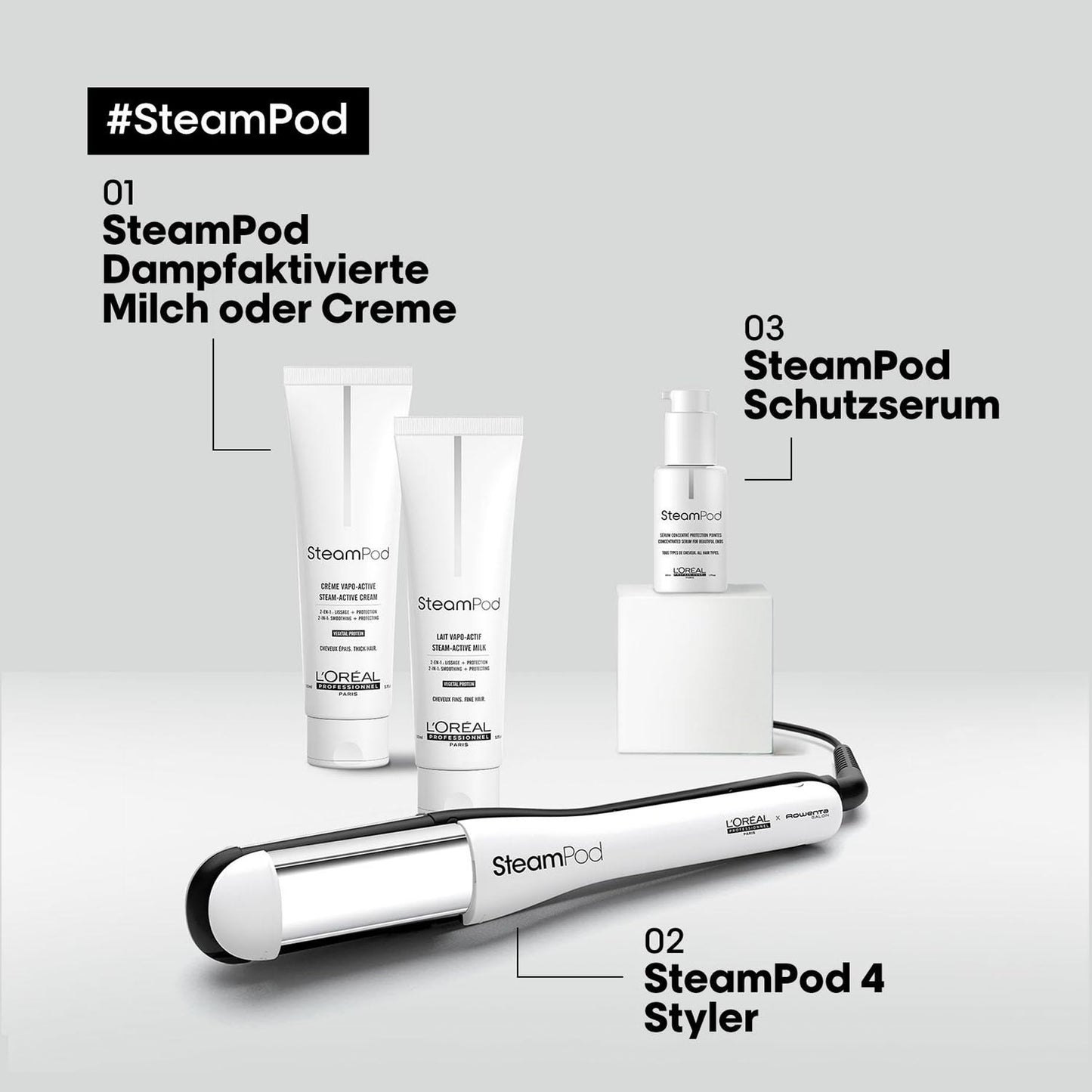 L'Oréal Professionnel SteamPod 4: All-in-One-Dampfstyler für alle Haartypen - Glatt bis lockig