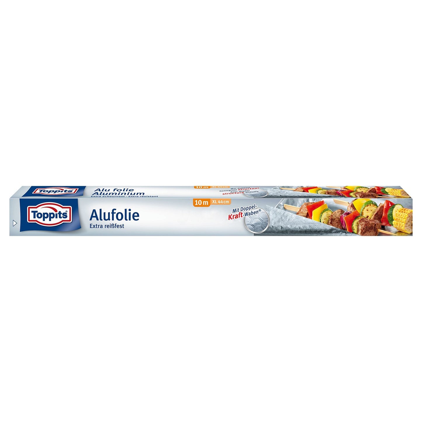 Toppits Alufolie XL Doppel-Kraft-Waben - 3er Pack (10m x 44cm)