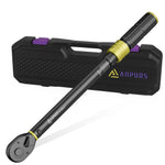 Torque wrench 1/2 inch, 20-220 Nm, ±3% error accuracy: 72 teeth tire wrench tool with storage box