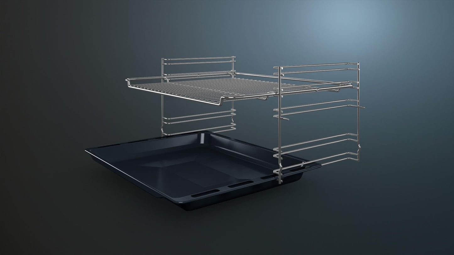 Siemens (HB113FBS1) iQ100 Einbau-Backofen, 60 x 60cm | 3D Heißluft, LED Display