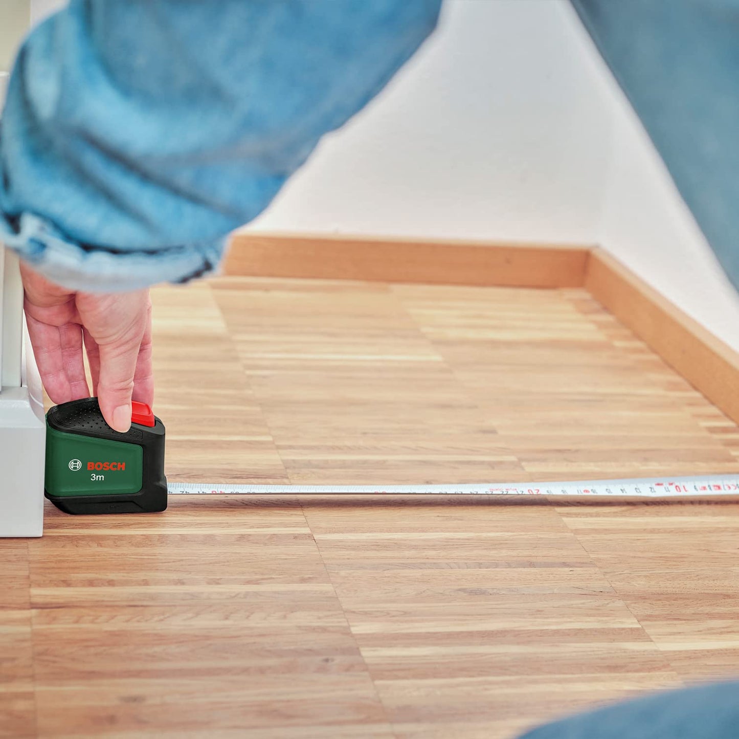 Bosch Maßband (3m) mit Autolock-Funktion | Ergonomisch mit Gürtelclip