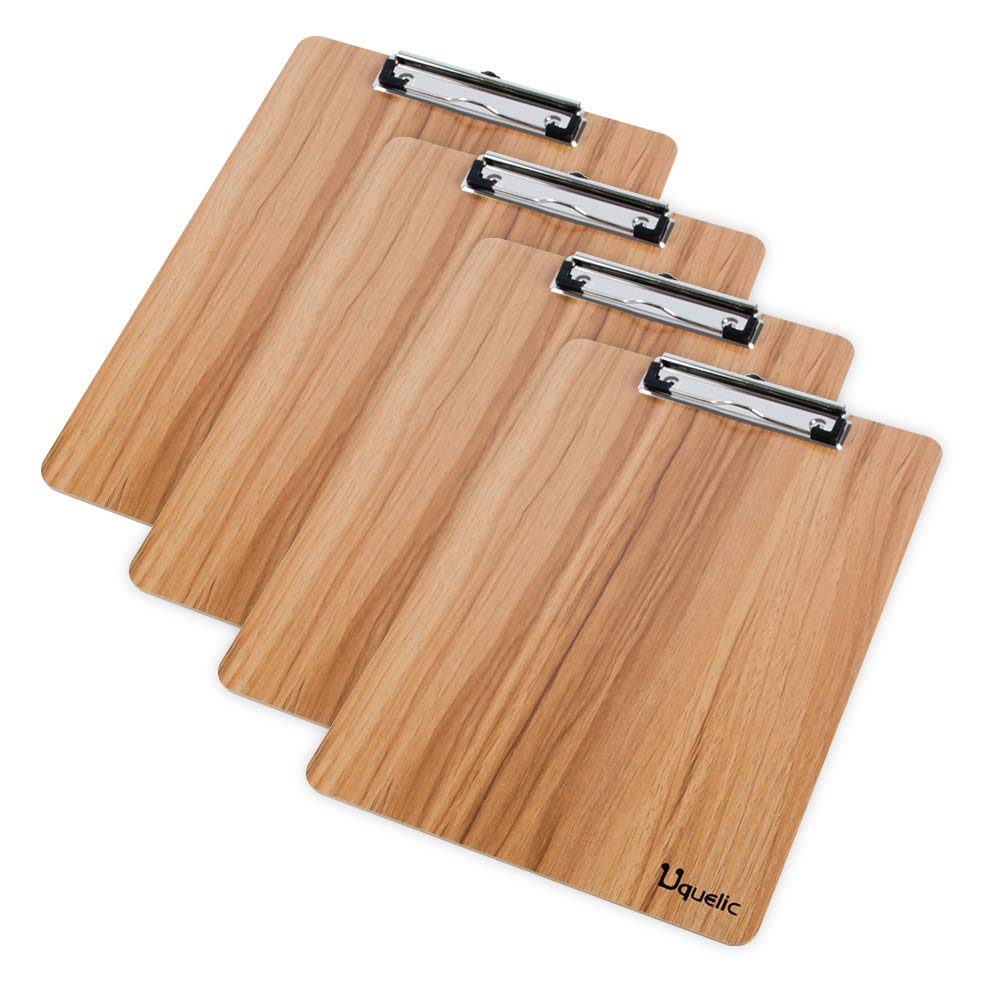 Luxus Holz Clipboard-Schreibbrett mit robustem Clip und Loch zum Aufhängen
