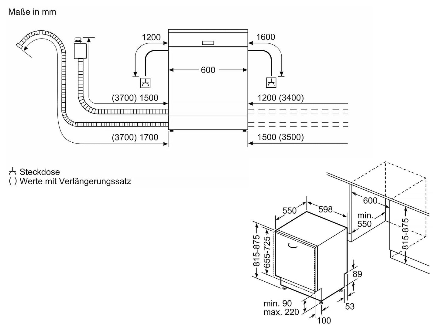 SIEMENS Geschirrspüler SN65YX00AE iQ500 | Zeolith®-Trocknung inkl. Home Connect