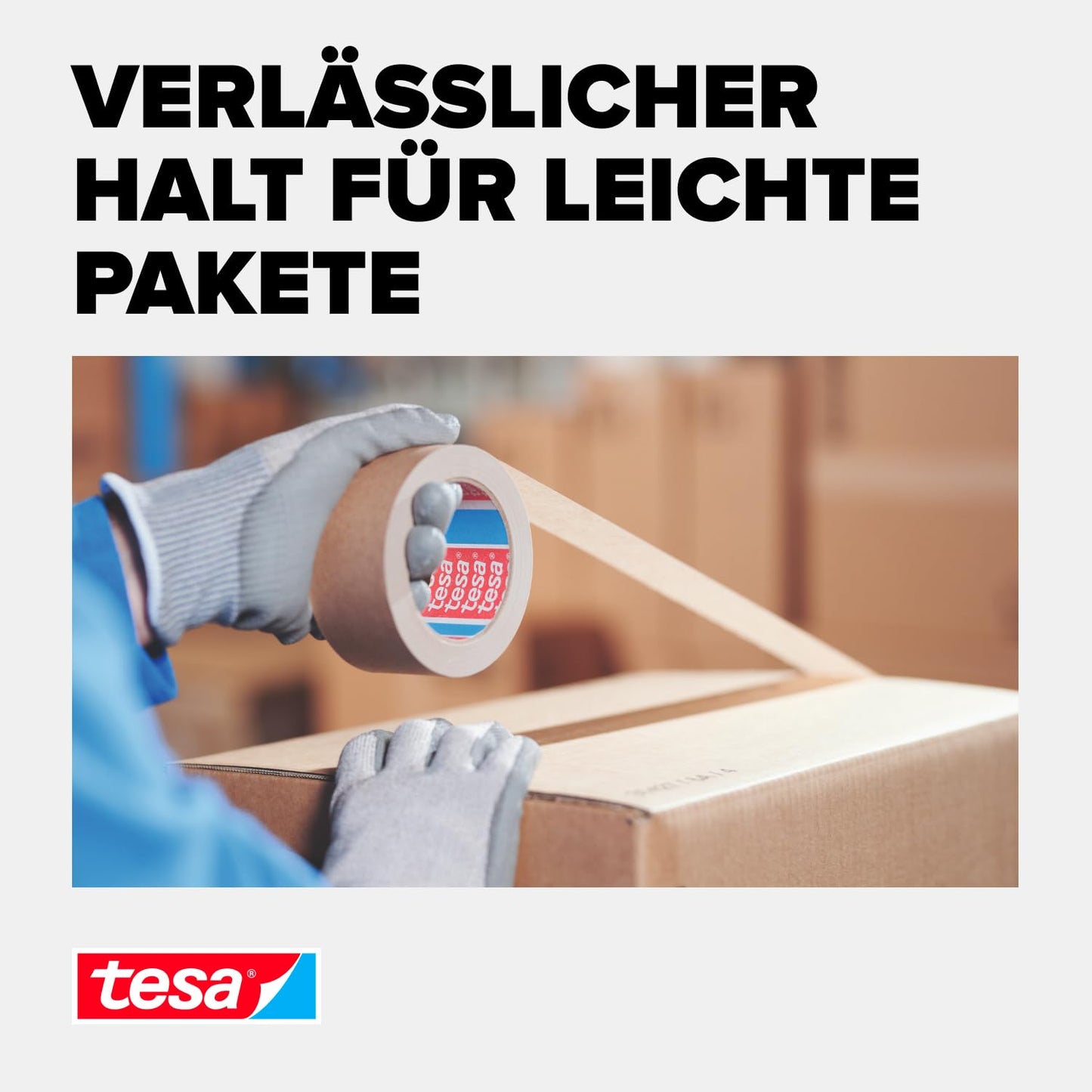 tesa Paketklebeband (Braun): 6 Rollen à 50m x 50mm, FSC-zertifiziert & recyclingfreundlich