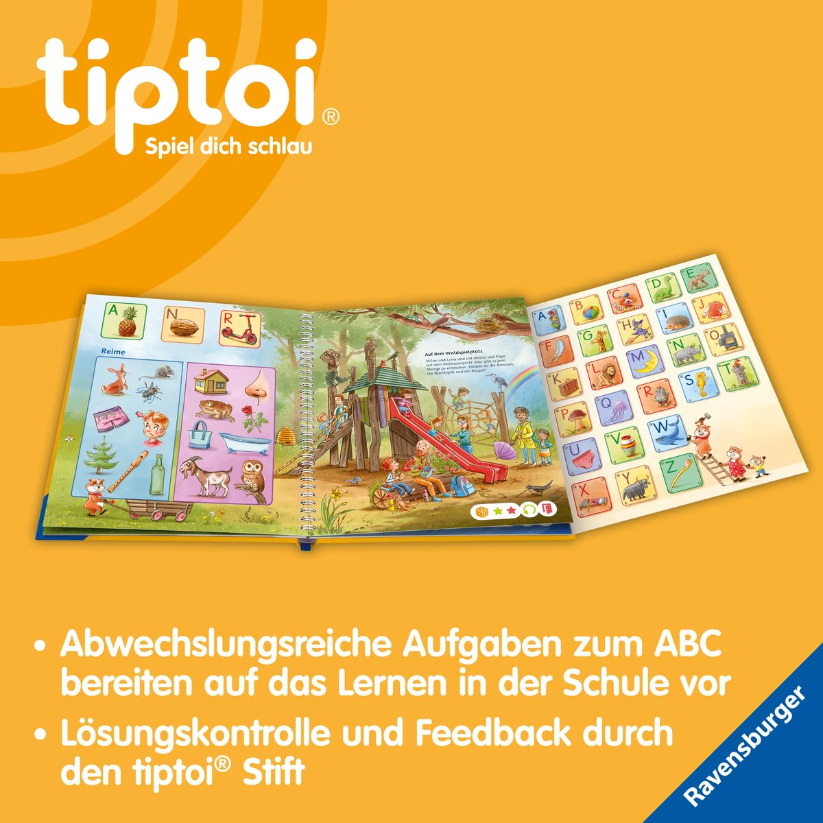 Ravensburger - tiptoi® My Learning Game World: Letter book for children from 4 years to learn the ABC
