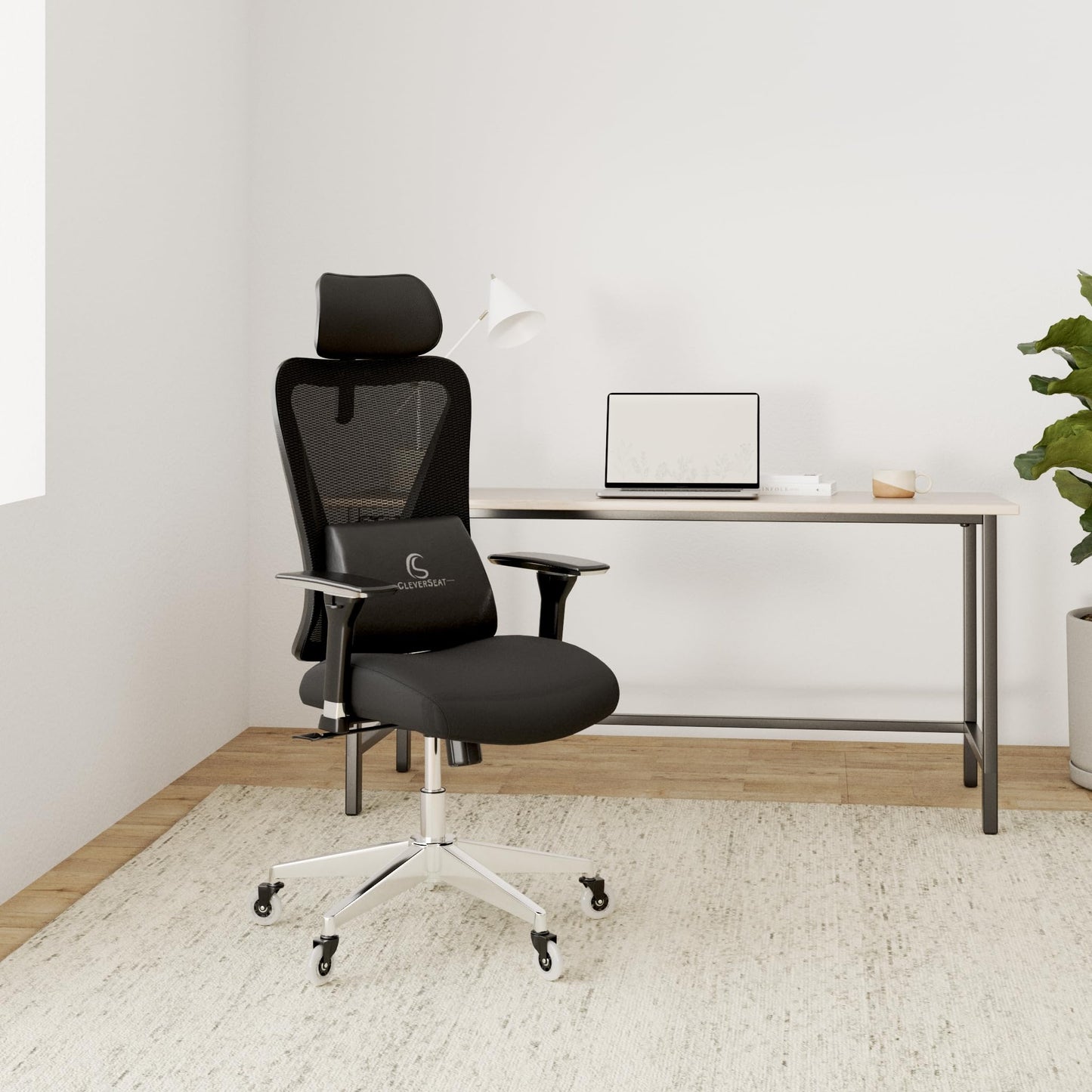 CleverSeat Bürostuhl Ergonomisch 100% individuell einstellbar | Drehstuhl >150kg