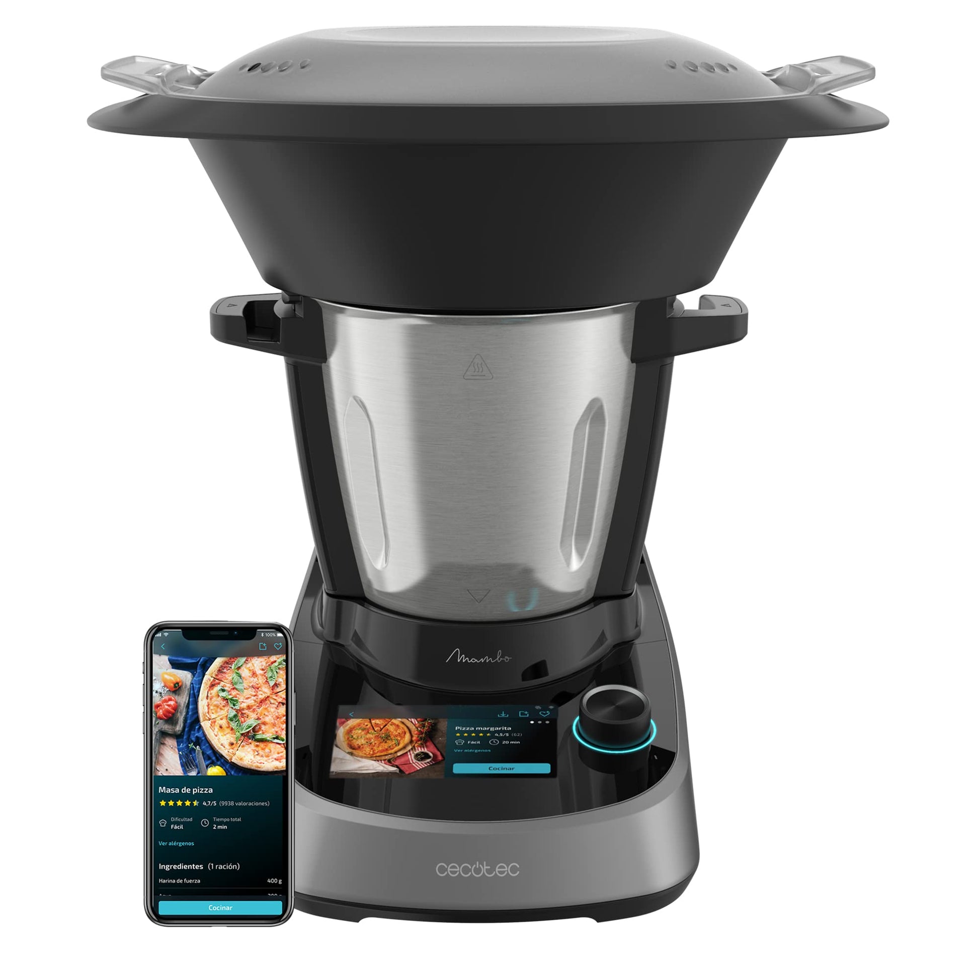 Cecotec Mambo Touch-Multifunktionsküchenroboter (1600W, 37 Funktionen): App + Waage