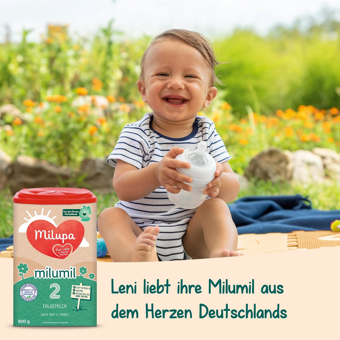 Milupa Milumil 2 Folgemilch (1x 800g) | Baby-Milchpulver nach dem 6. Monat
