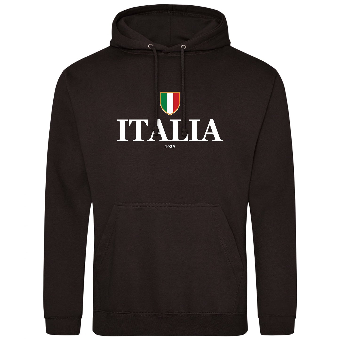 ITALIA men's hoodie with Italian flag in royal blue