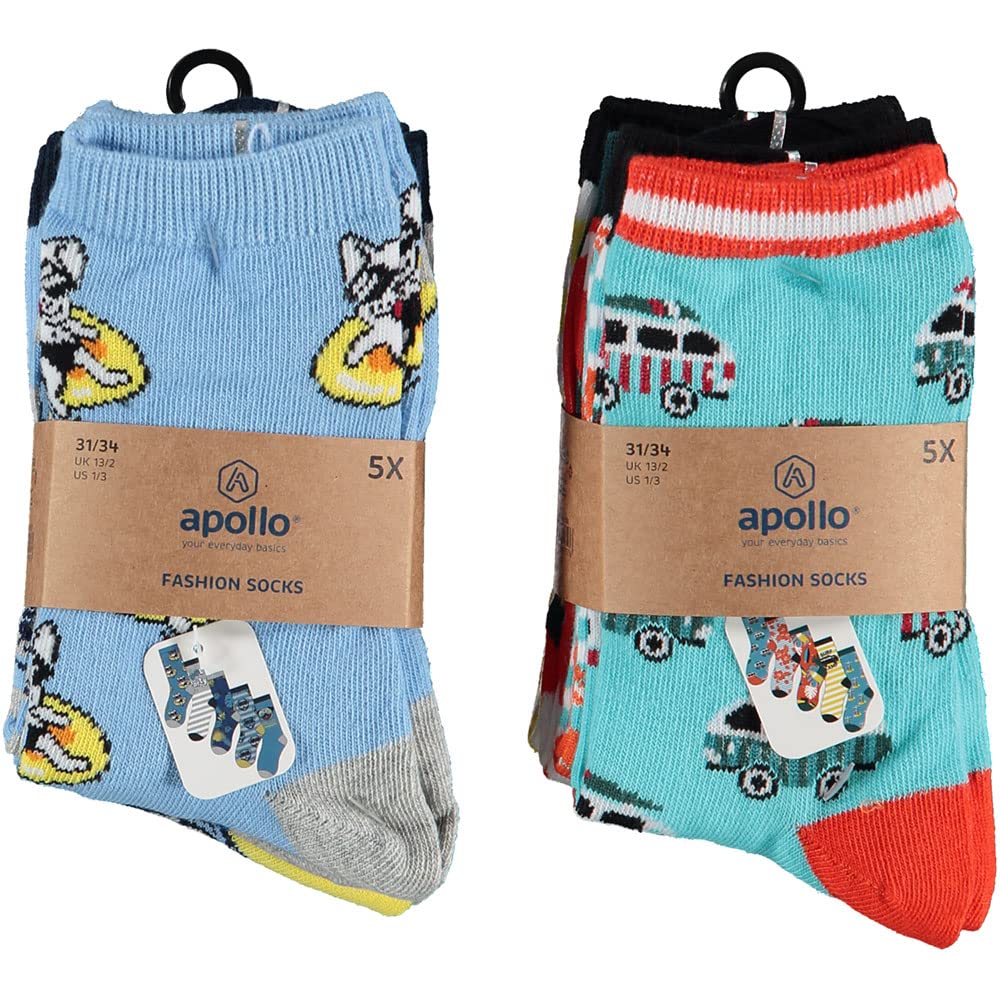Fashion Mix Cotton Socks for Boys & Girls (Pack of 10)
