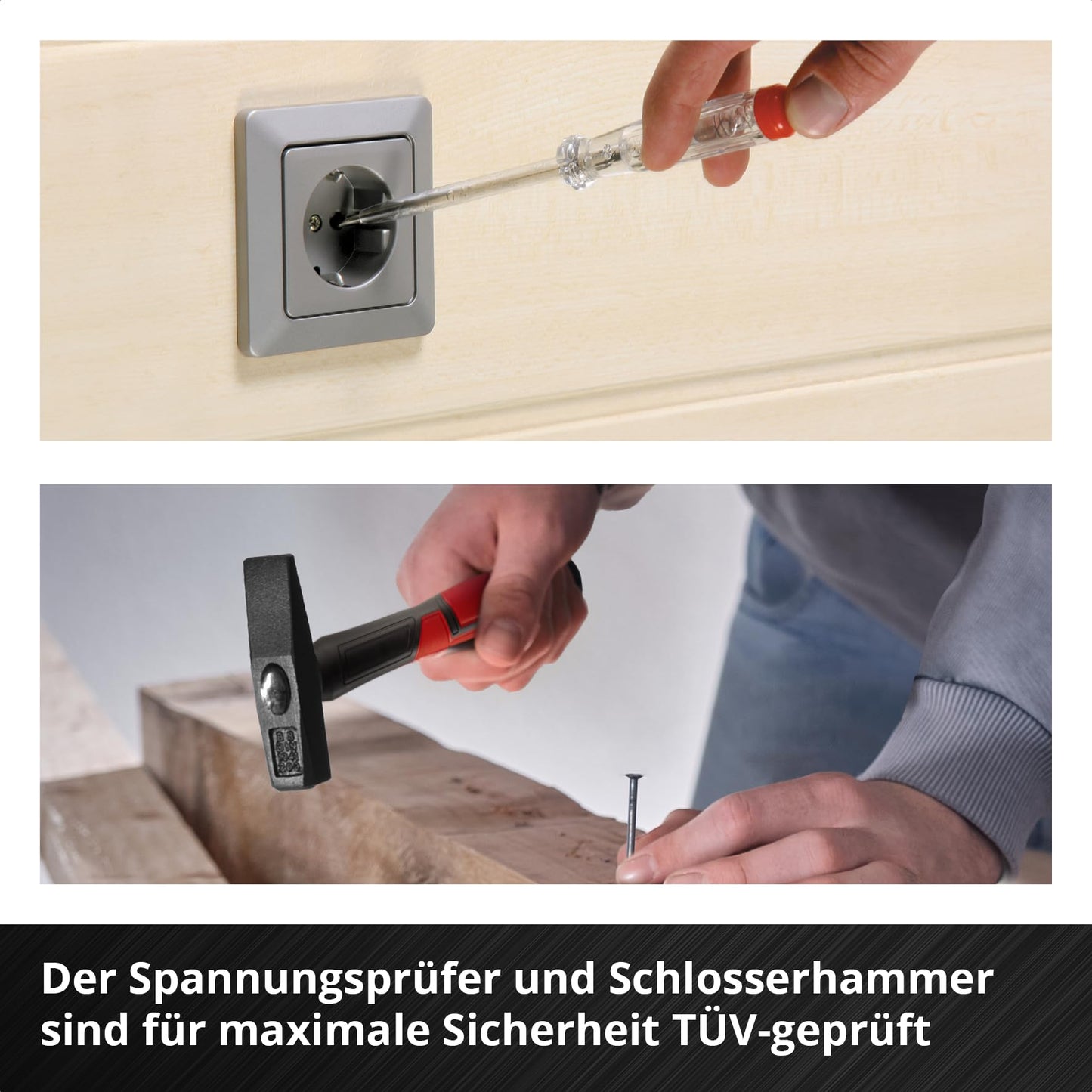 Original Einhell E-CASE 80-tlg. Werkzeugkoffer (Werkzeug-Set für die Werkstatt oder zu Hause))
