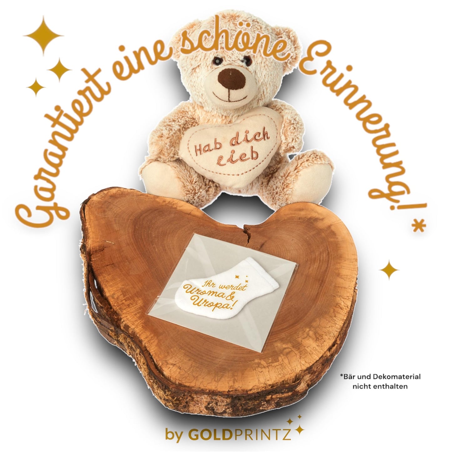 goldprintz I You're going to be a great-grandma and great-grandpa I Pregnancy announcement I Gold printed baby socks I We're having a baby announcement I Pregnancy announcement I Surprise baby news