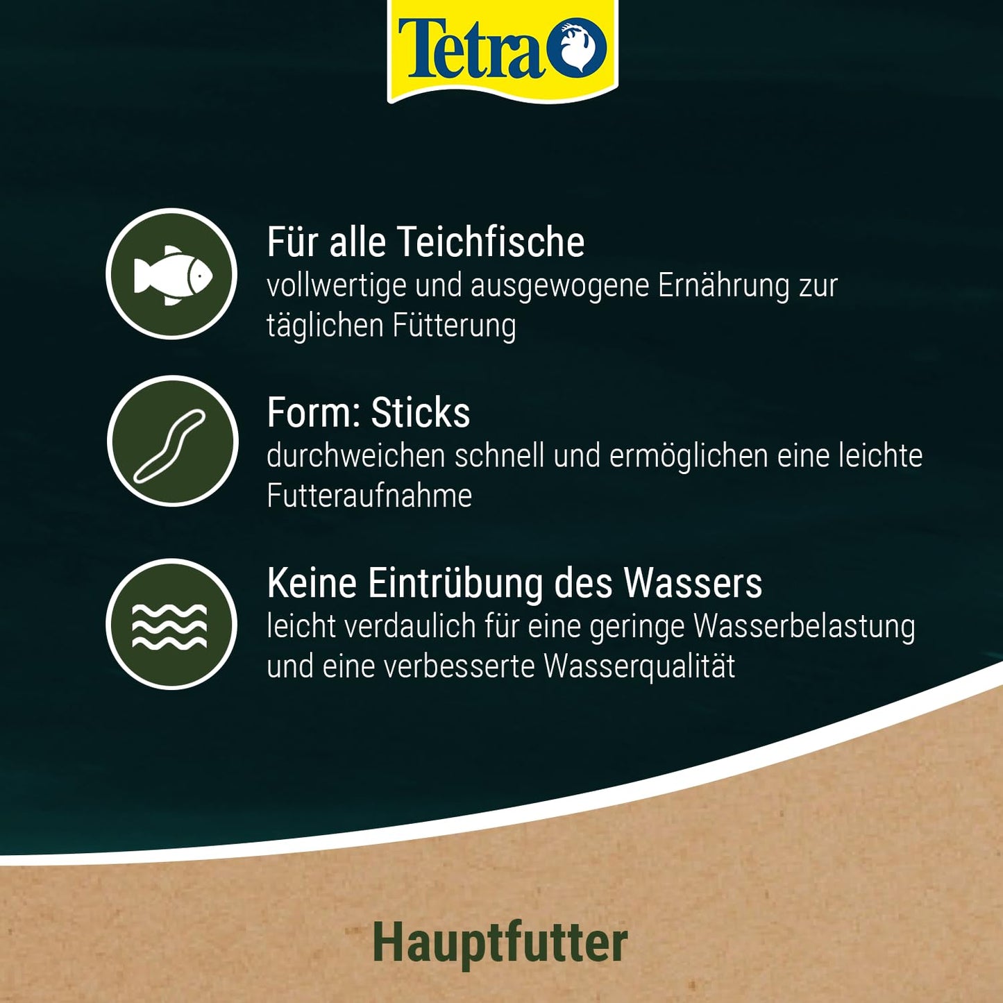 Tetra Pond Sticks (10L Eimer) - Fischfutter für alle Teichfische: Klares Wasser im Teich