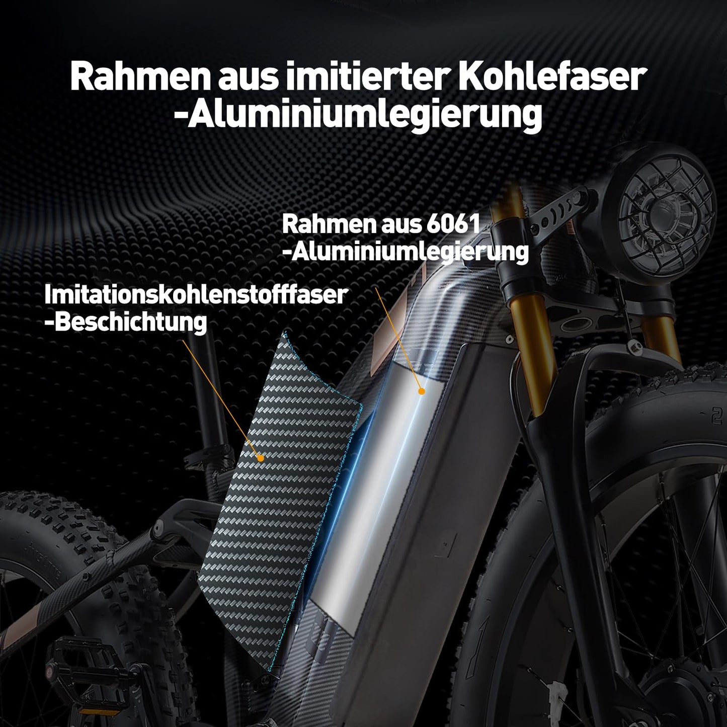 BURCHDA HC26 Dual-Motor E-Bike mit LCD-Display: 190Nm, 1440Wh Akku bis 160km