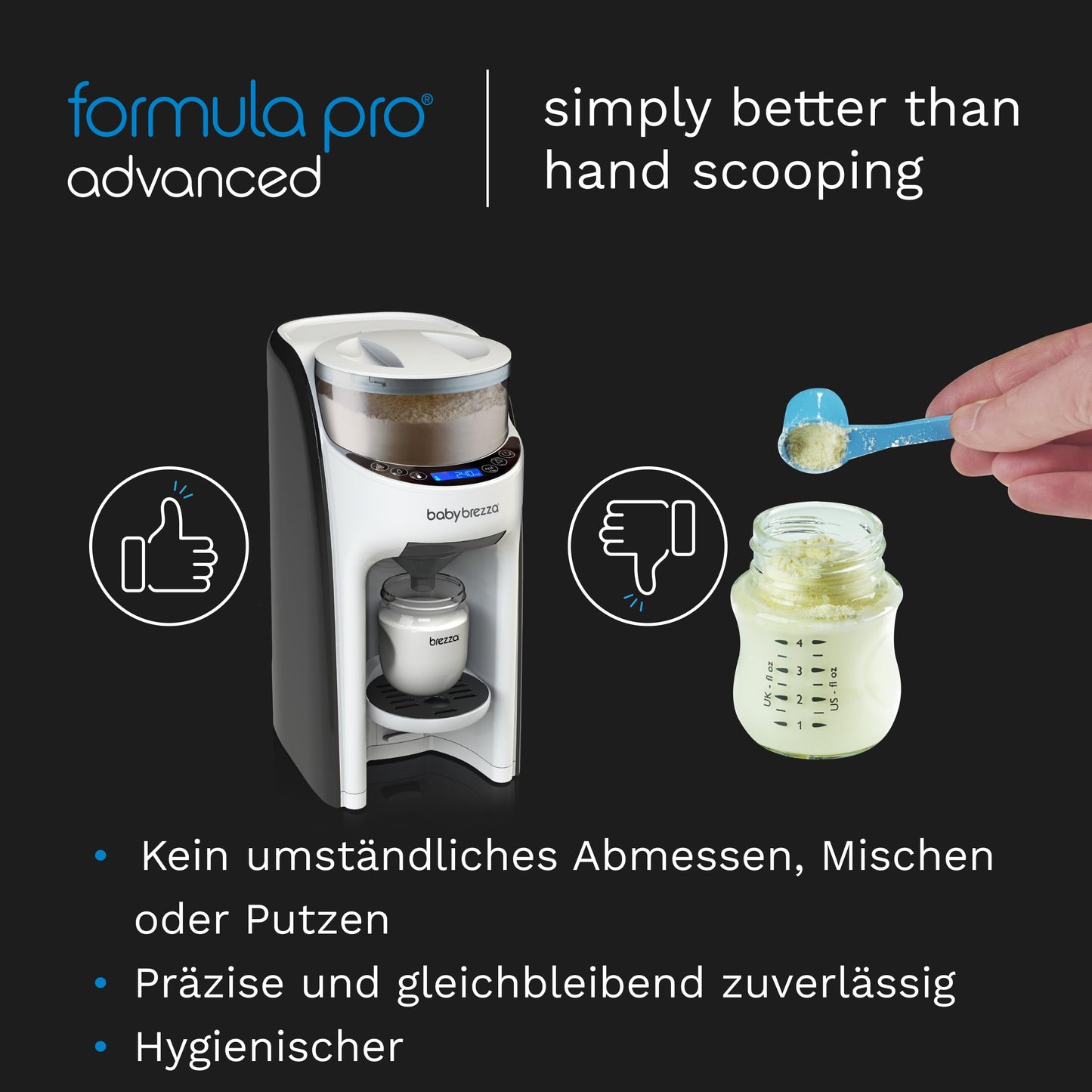 Baby Brezza 'Formula Pro Advanced' Automatischer Flaschenzubereiter: Dosiert und mischt auf Knopfdruck
