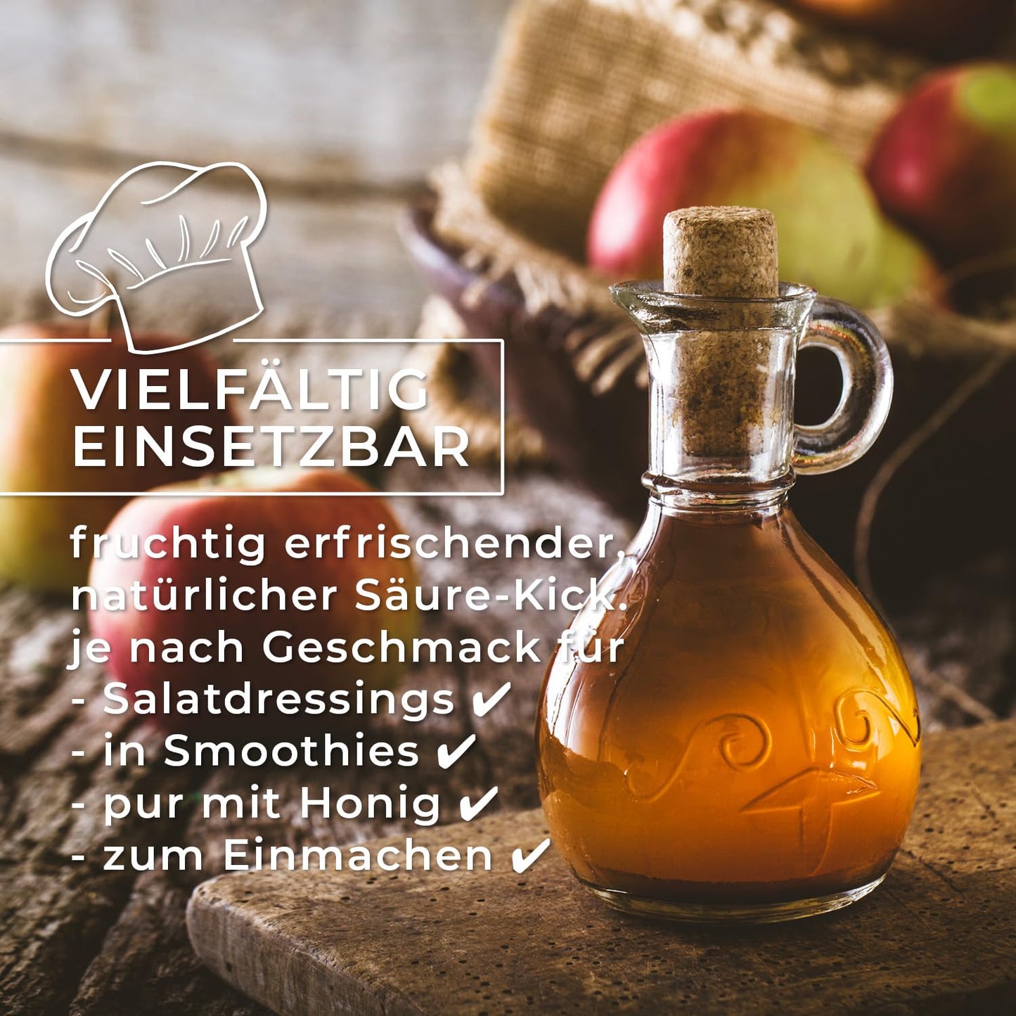GreatVita 100% Organic Apple Cider Vinegar (2x 500ml - 1 Liter): Naturally cloudy & unfiltered from organic farming