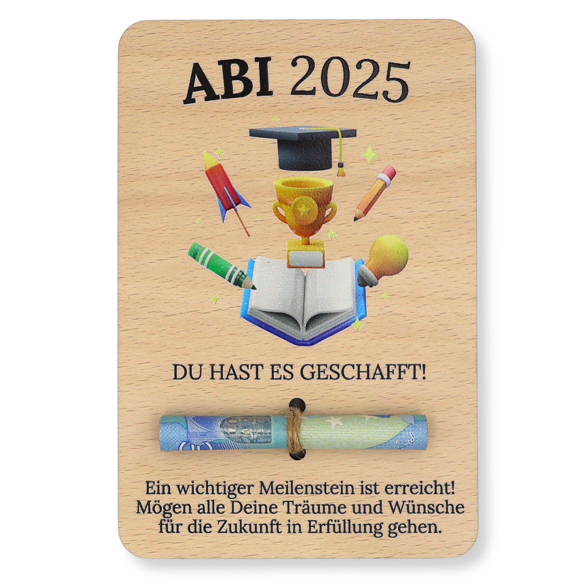 ZUKLA Geldgeschenk-Verpackung 'ABI 2025' (15x10cm): Die kreative Art, Geld zu verschenken