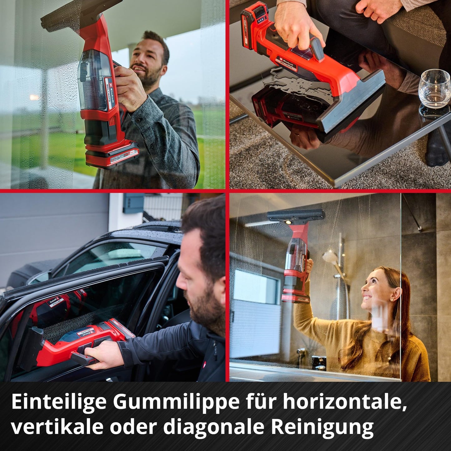 Einhell Akku-Fensterreiniger 'BRILLIANTO' Power X-Change ohne Akku