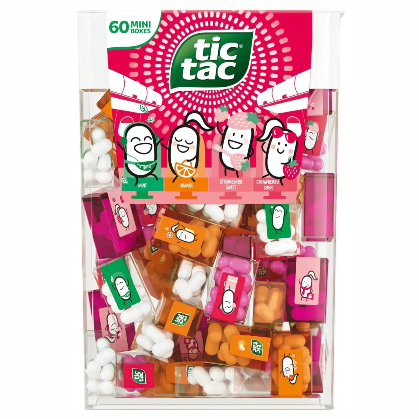 tic-tac Mini Mix 'Strawberry Edition' (228g) in 60 kleinen Schachteln