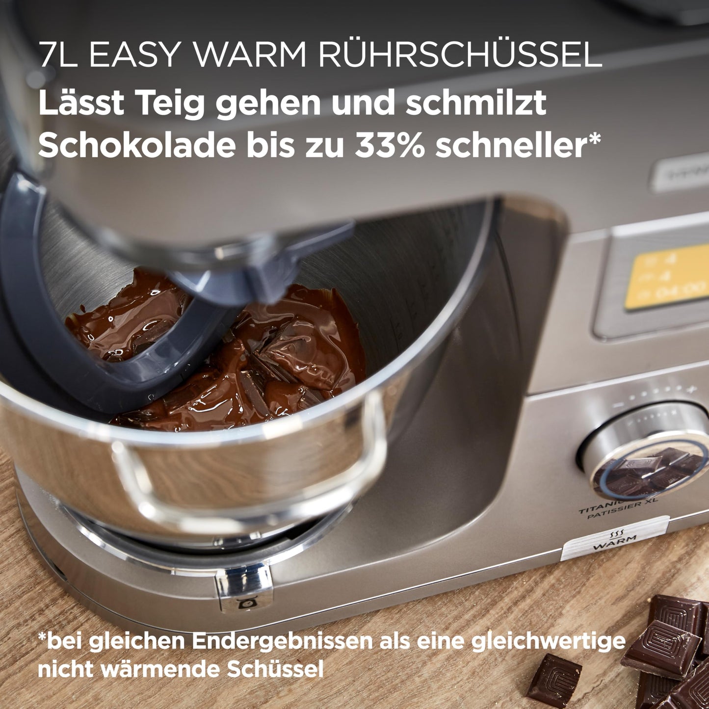 Kenwood Titanium Chef Patissier XL KWL90.034SI (1400 Watt) | Food processor with integrated scale & heating function,