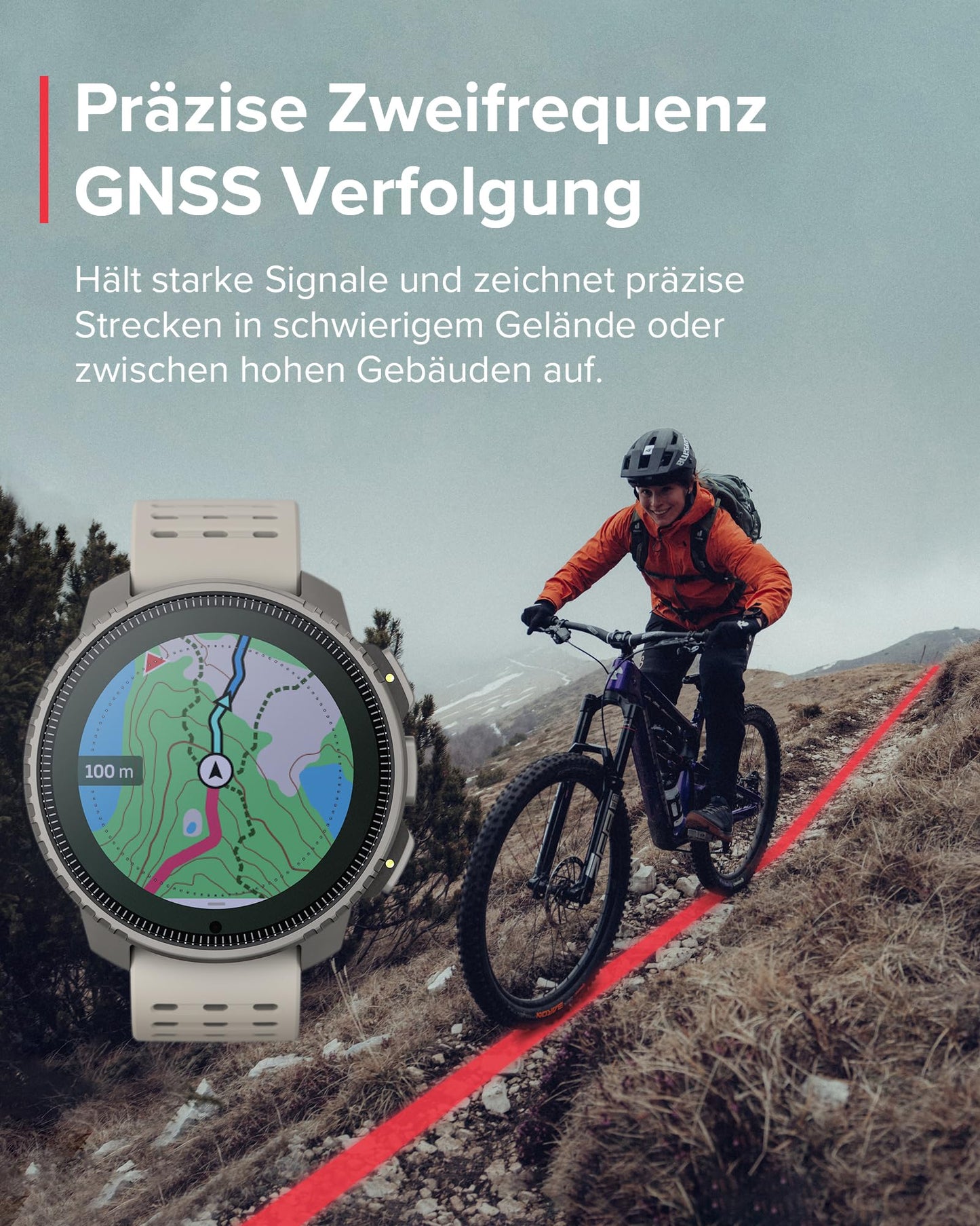SUUNTO Vertical Abenteueruhr: Zweifrequenz GPS, Solar, Offline-Navigation, 65 Tage Akku, bis 100m