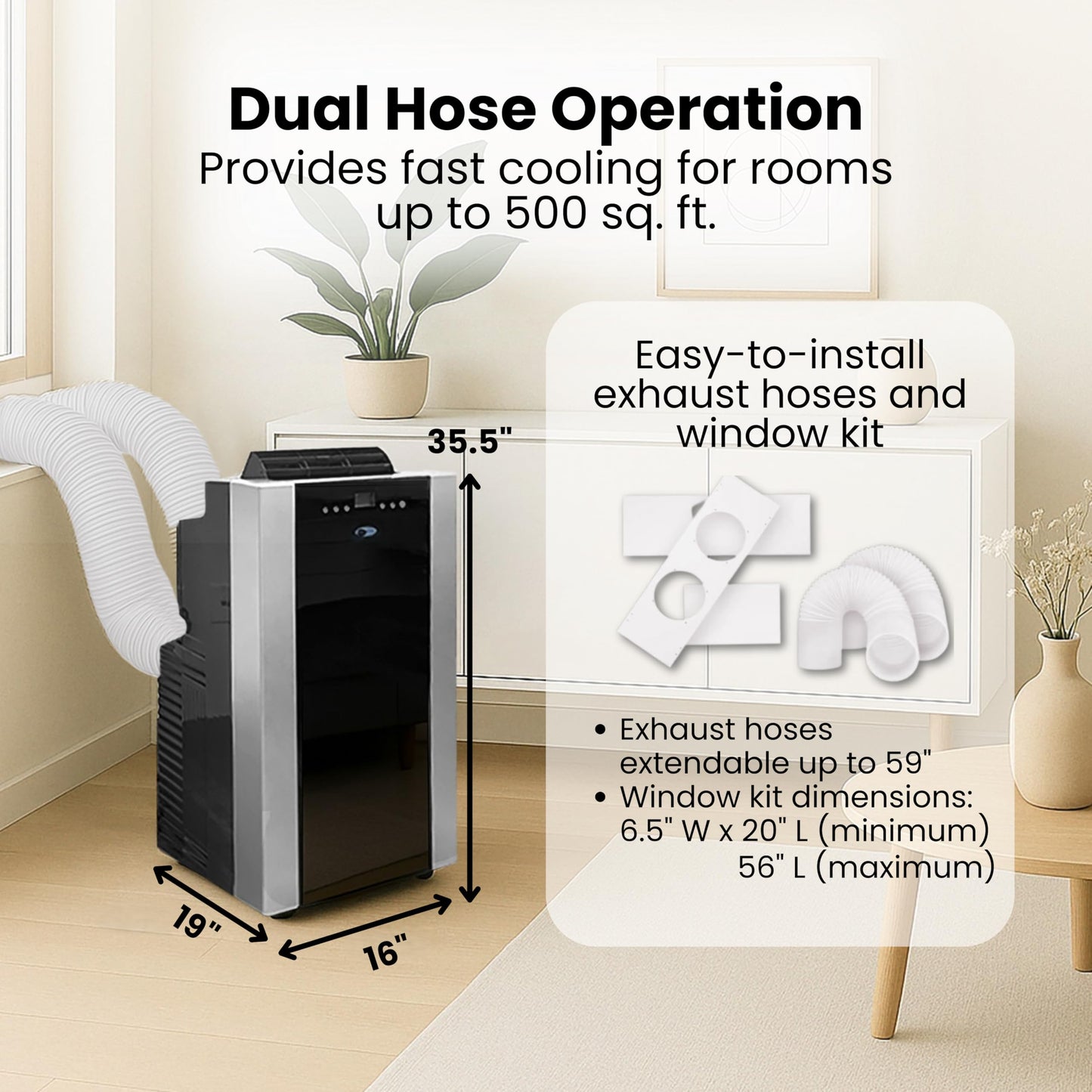 Whynter (ARC-14S) Mobile Klimaanlage 'Platinum and Black' | 14000BTU