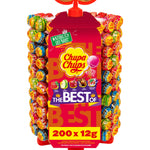 Chupa Chups Lollipop Wheel (200 lollipops x 12g): Display with 5 delicious flavors