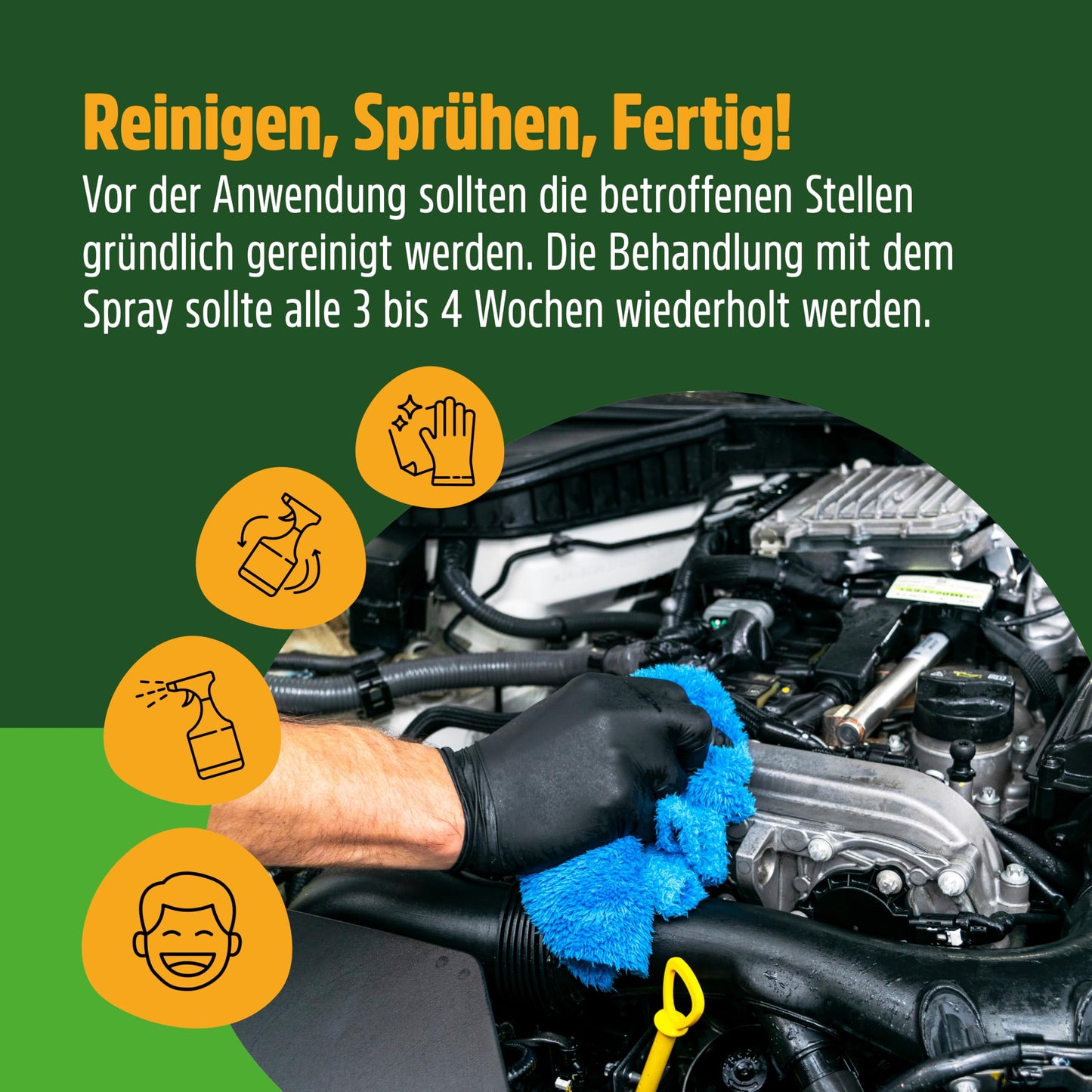 GREEN HERO Marten-EX (500ml): Marten repellent, marten deterrent car spray