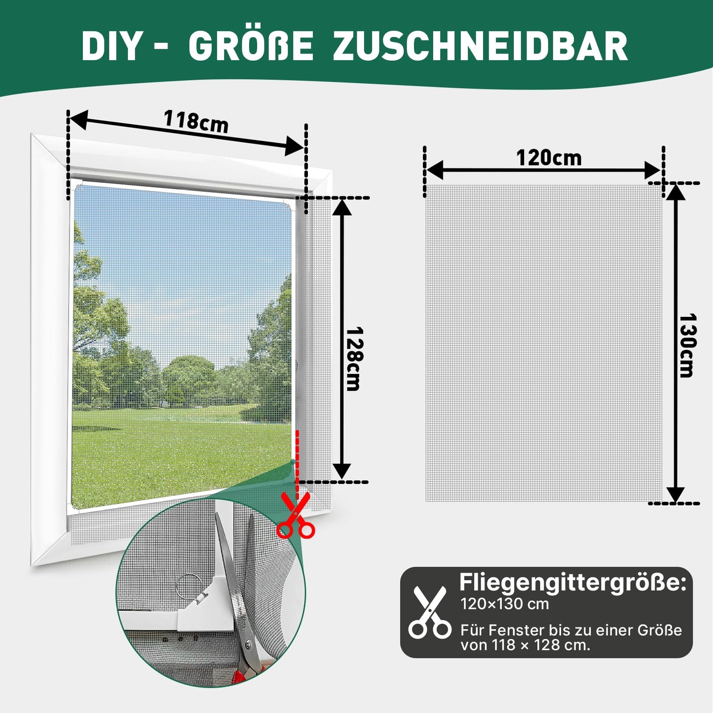 MLEJU Fliegengitter Fenster Magnet | Effektiver Insektenschutz mit einfachem Magnetrahmen