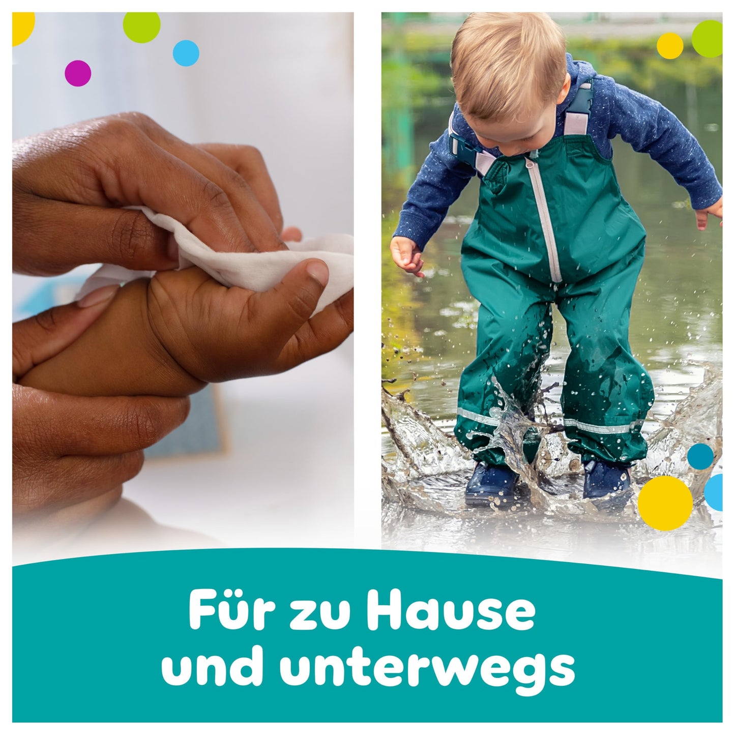 Pampers Fresh Clean Feuchttücher (15er Pack): Sanfte Reinigung für empfindliche Babyhaut, mit frischem Duft