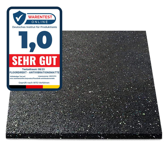 Floordirekt Antivibrationsmatte (60x60cm) | Gummimatte für Waschmaschine, Schallschutz