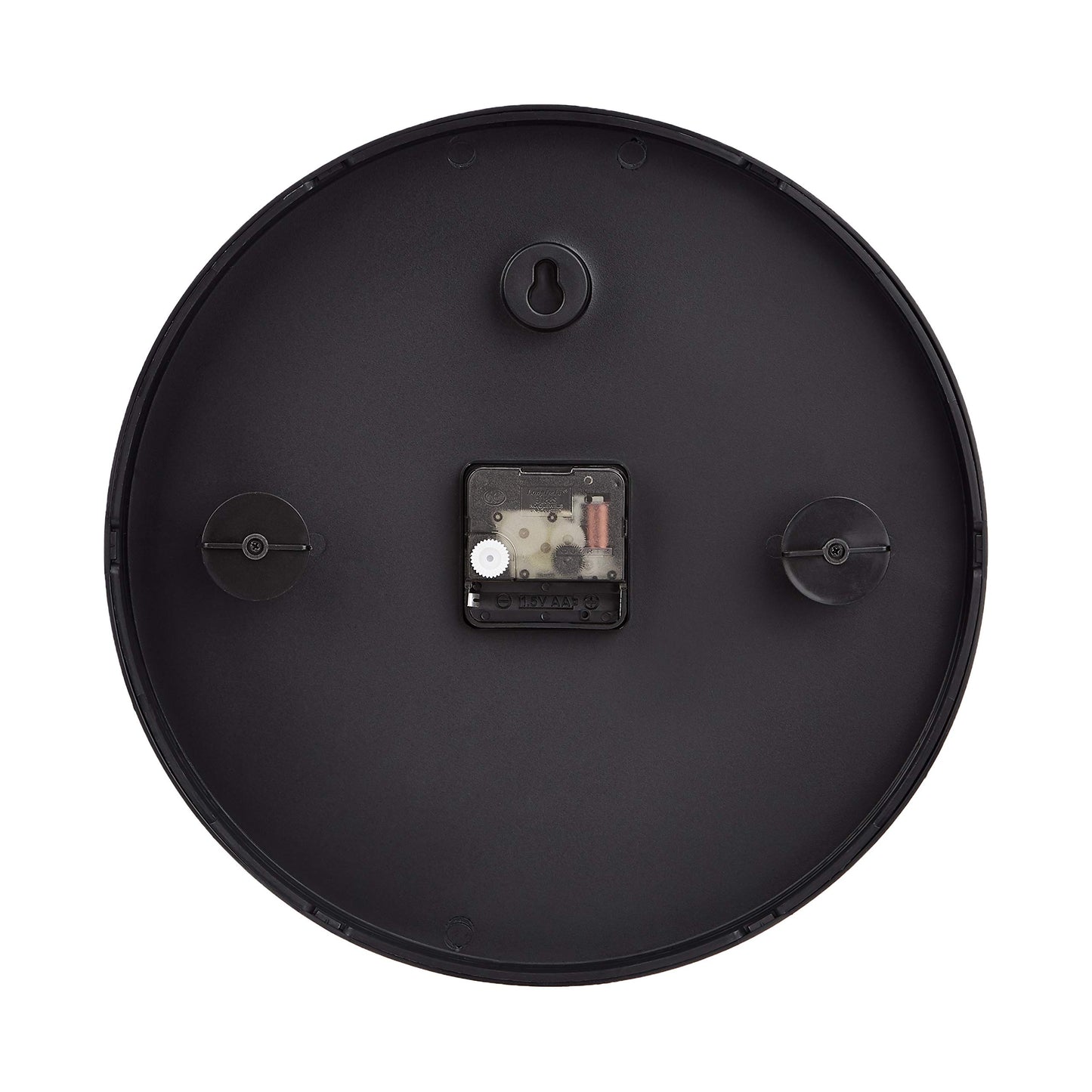 Amazon Basics Wanduhr (30cm): Batteriebetrieben, Rund, Leicht Ablesbar, Lautlose