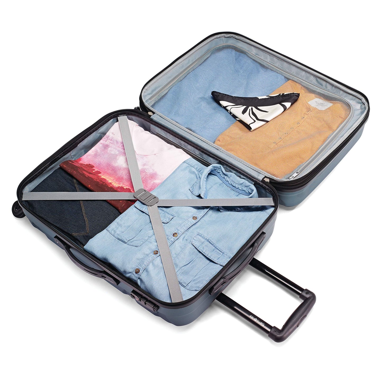 SAMSONITE 'Omni Pc' hard-shell travel suitcase set with TSA lock: Expandable