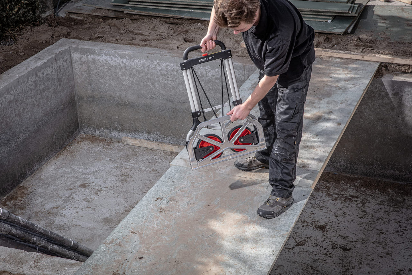Magnacart Faltbare Sackkarre: Tragfähigkeit bis zu 90kg | Transportwagen aus leichtes Aluminium