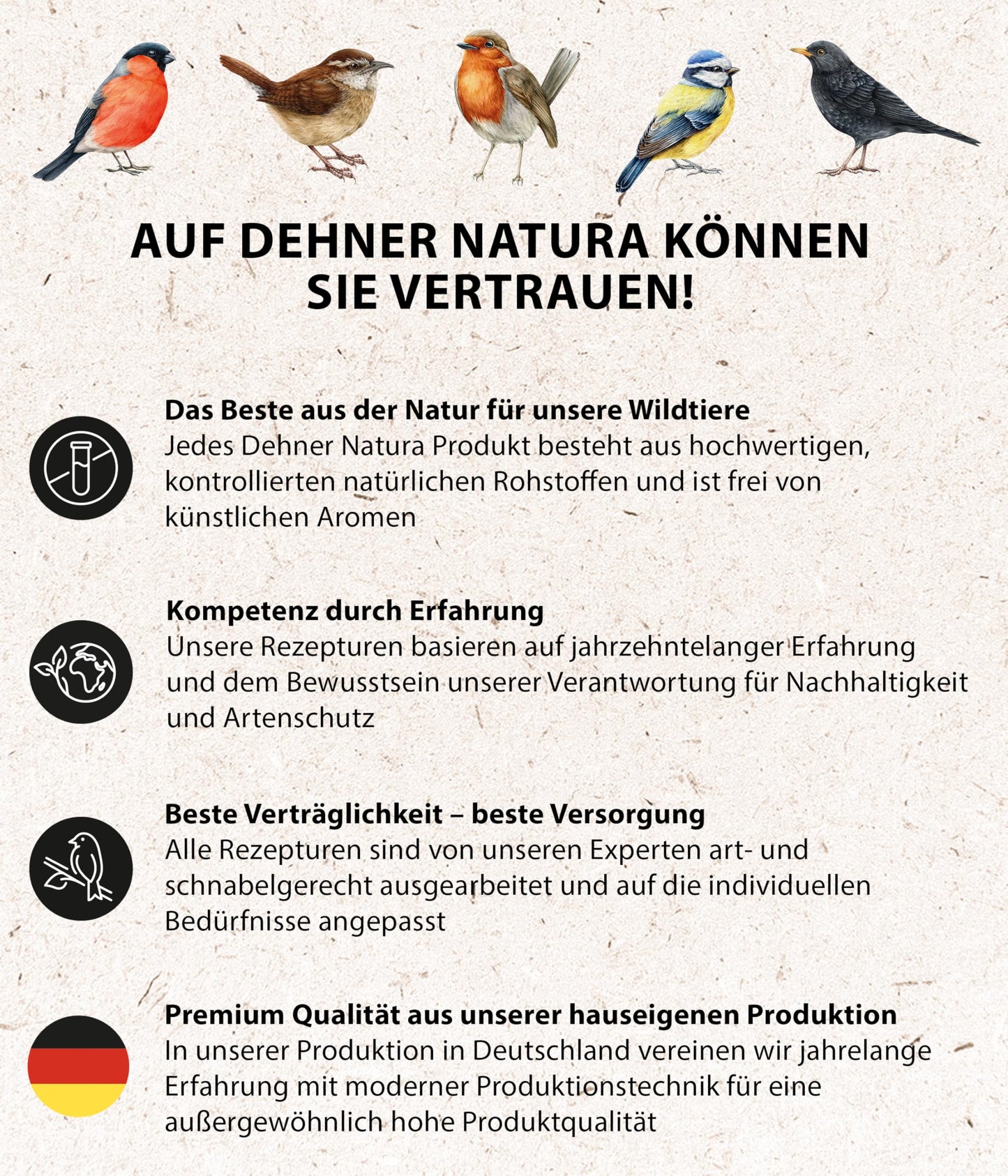Dehner Natura Premium-Ganzjahres-Wildvogelfutter: Sonnenblumenkerne (5kg)