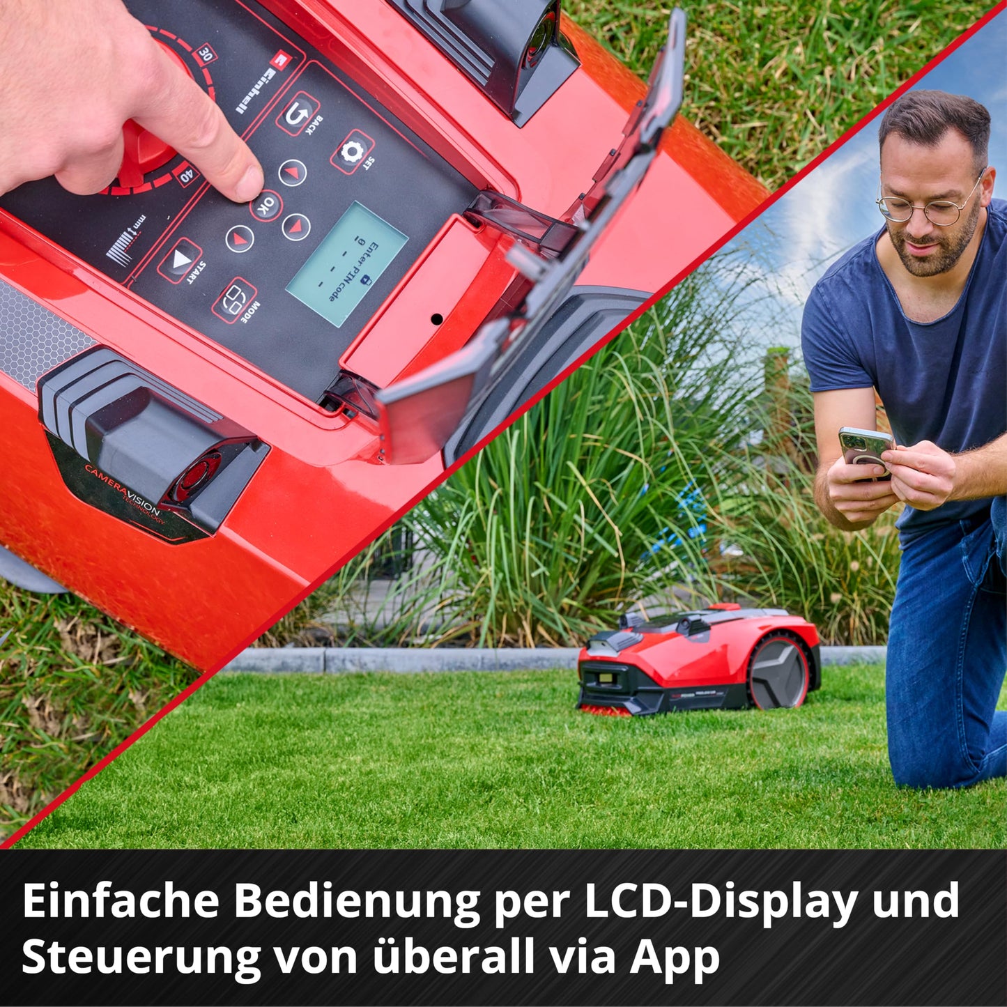 Einhell Mähroboter FREELEXO CAM PLUS 600 Power X-Change inkl. 4,0Ah Plus Akku (18V, Kamera, für 600m²)
