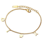 Bracelet pendentif étoile de luxe vintage en acier inoxydable pour femmes | bijoux, cadeau